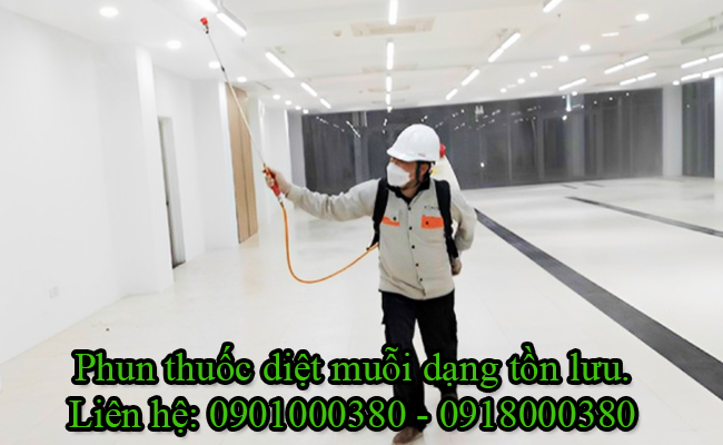 Phun thuốc diệt muỗi bằng phương pháp tồn lưu. Phun thuốc diệt muỗi bằng phương pháp tồn lưu.